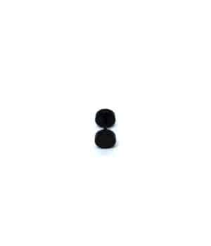 Ανδρικά σκουλαρίκια ατσάλι (6mm) σε μαύρο AB1144