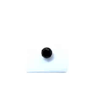 Σκουλαρίκια με μαύρη πέτρα από ζιργκόν (6mm) ERG 05-2