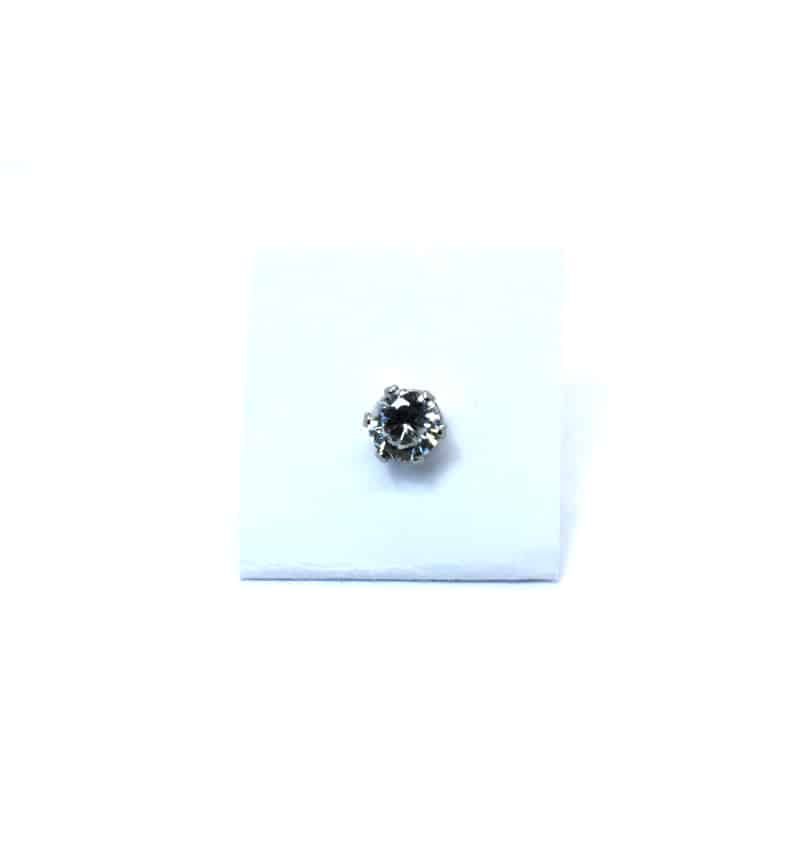 Σκουλαρίκια strass με πέτρα από ζιργκόν (5mm) ERG 04-1