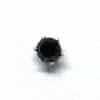 Σκουλαρίκια με μαύρη πετρά από ζιργκόν (3mm) ERG 05-3