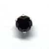 Σκουλαρίκια με μαύρη πέτρα από ζιργκόν (4mm) ERG 05-4