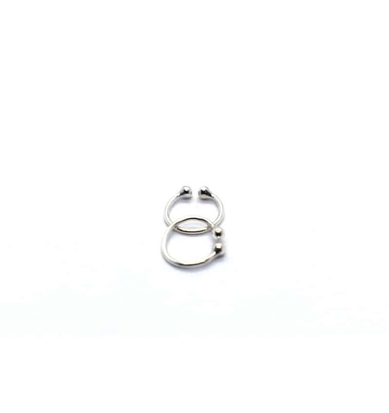 Σκουλαρίκια κρικάκι τύπου ''clips'' ασήμι (10mm) ΚΑ 247