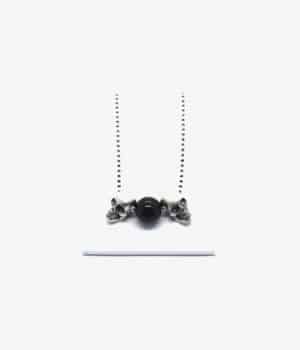 ανδρικό κολιέ από ασήμι & πέτρα black onyx manfistgr N0018M