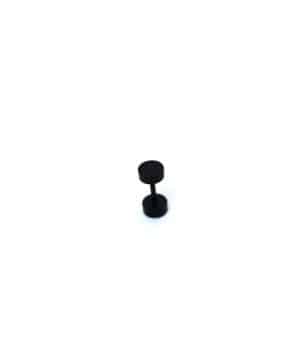 Ανδρικά σκουλαρίκια ατσάλι (5mm) σε μαύρο AB1143
