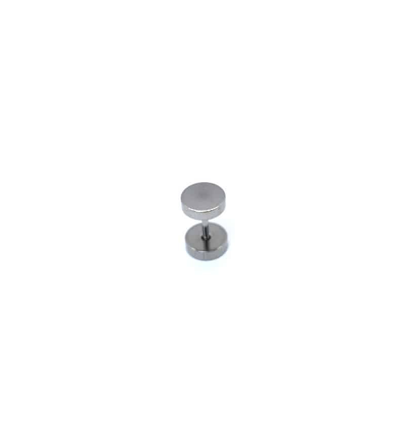 Ανδρικά σκουλαρίκια ατσάλι (7mm) σε φυσικό AB1130