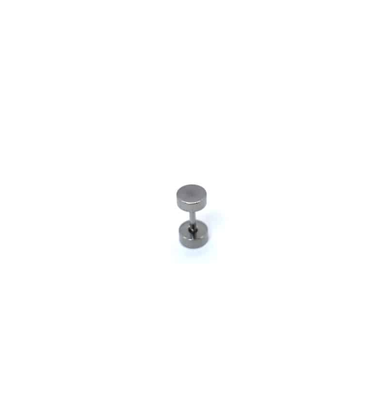 Ανδρικά σκουλαρίκια ατσάλι (5mm) σε φυσικό AB1133