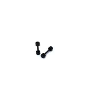 Ανδρικά σκουλαρίκια ατσάλι (3mm) σε μαύρο AB1141